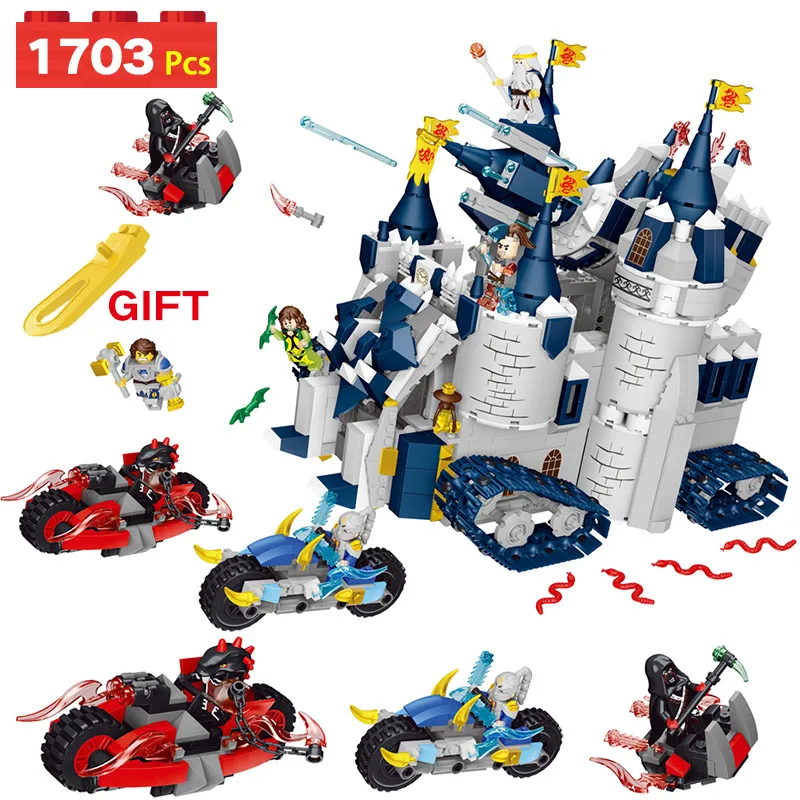 

Creators Building Blocks Dragon NEXO KNIGHTS For LegoINGLYS Ninjago Ares Castle Magic Master Architecture Toys For Children