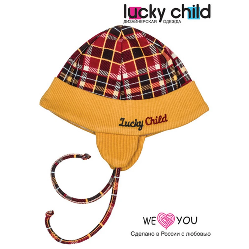 Шапочка Lucky Child 27-91 интерлок | Детская одежда и обувь