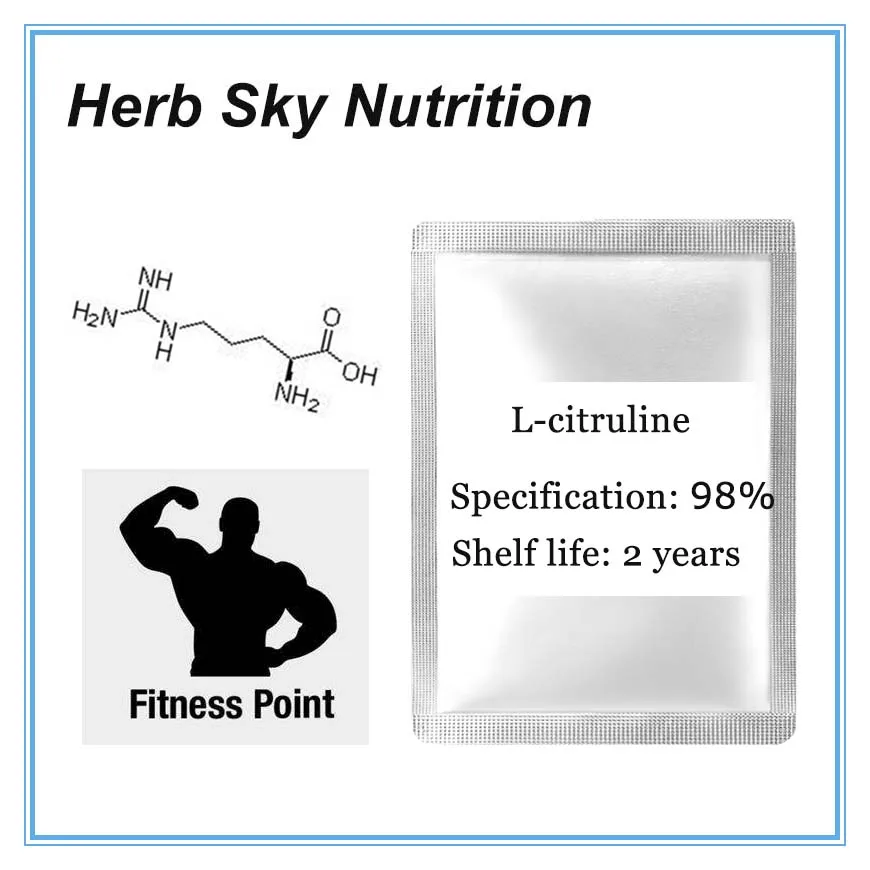 

Hot Sale L-Citruline/Citruline malate increases nitric oxide and growth hormone, Free Shipping