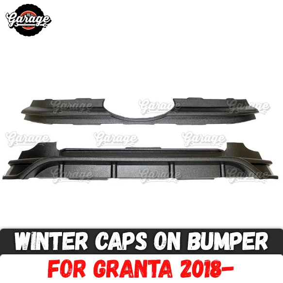 

Winter caps for Lada Granta 2018- on radiator grill and bumper ABS plastic accessories covers protective car styling tuning