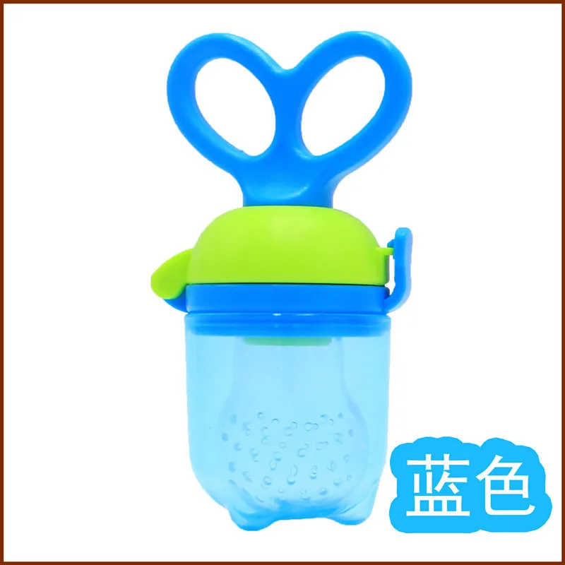 Детская соска свежая еда, молоко бутылочки для кормления Nibbler узнать для кормления питья вода соломенная ручка бутылочки для кормления инструменты Paci - Цвет: Pacifier Blue L