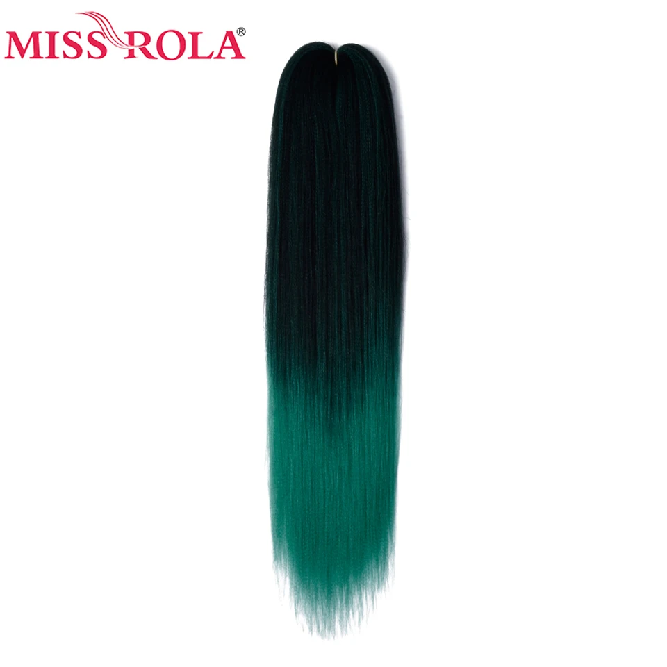 Miss Rola Yaki Straight Synthetic Hair Extension Pre Scretched Crochet Jumbo Braids Kanekalon Hair Braiding 24 Inches 100g