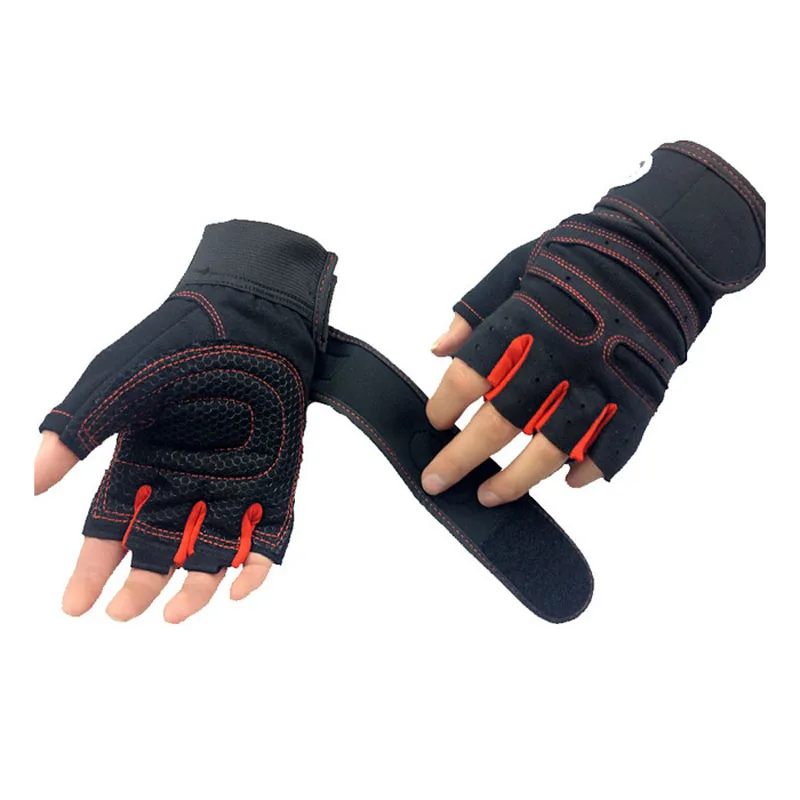 Half Finger Gym Gloves Heavyweight Sports Exercise Weight Lifting Gloves Body Building Training Sport Fitness Gloves