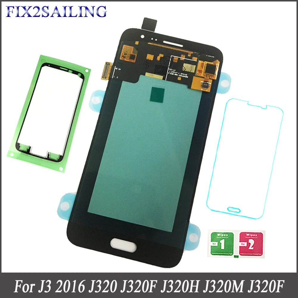 

Fix2sailing 100% Tested Working AMOLED LCD Display Touch Screen Assembly For Samsung Galaxy J3 2016 J320 J320F J320H J320M J320F