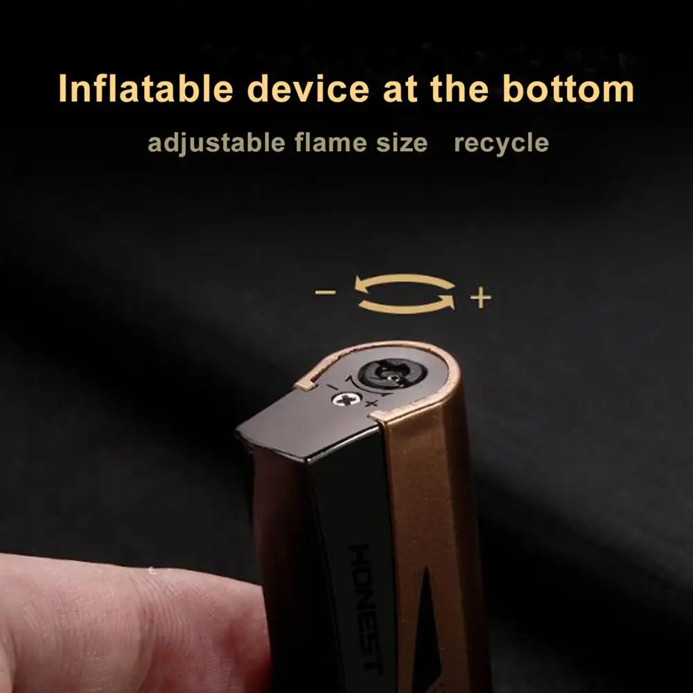 4 цвета синий Надувное пламя ветрозащитная зажигалка фонарь Jet Flame индивидуальная