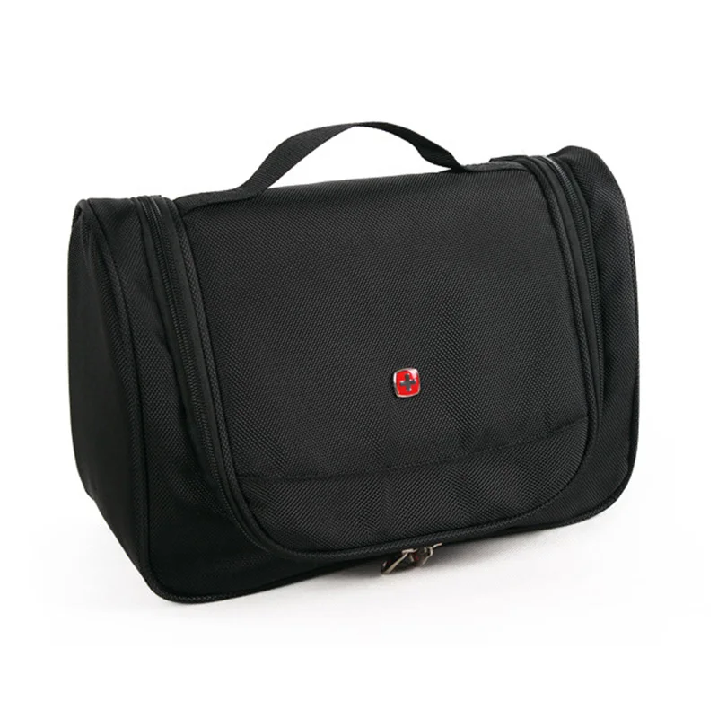 Высококачественная косметичка для мужчин и женщин, косметичка из полиэстера, водонепроницаемая косметичка для путешествий, сумка для хранения душа - Цвет: S Black cosmetic Bag