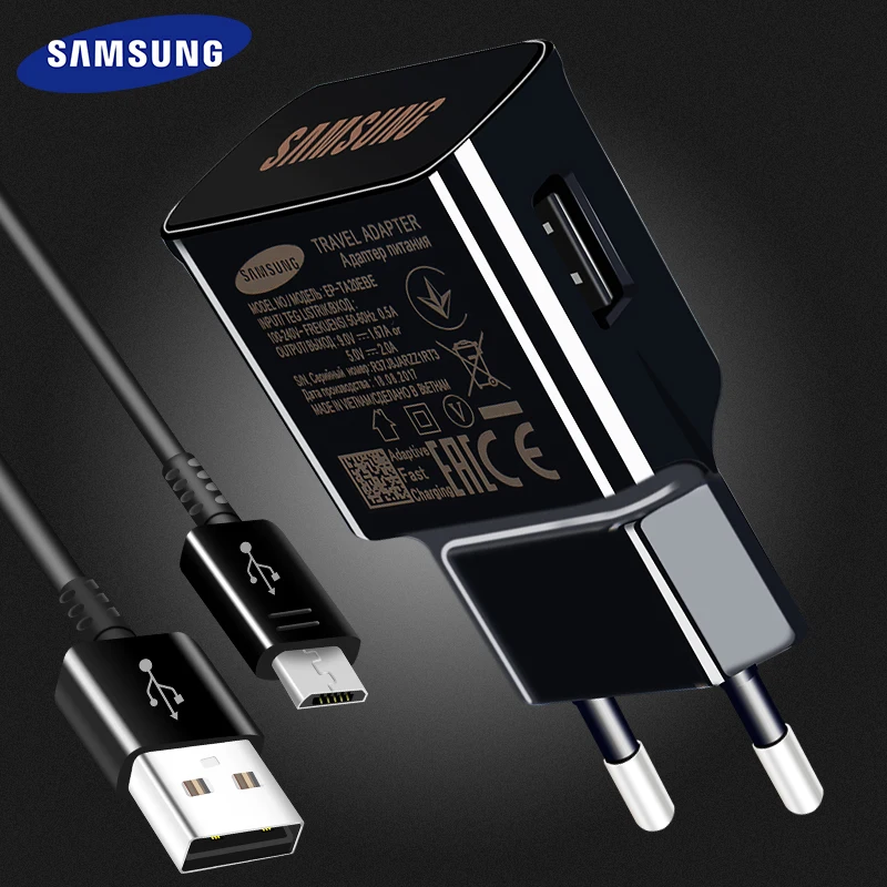 

Samsung Galaxy S6 S7 edge 15W 9V1.67A 1.2m Micro USB Cable Fast Charger Travel Adapter Original Quick Note4 Note5 note edge