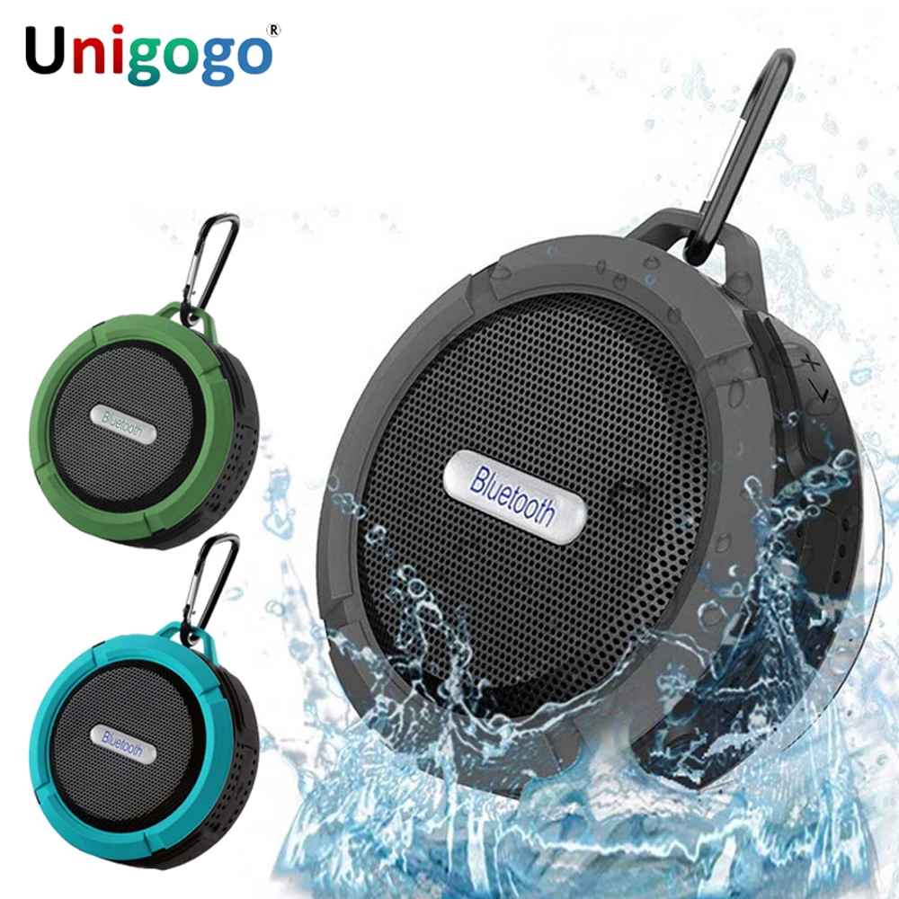 Дешевый Портативная колонка мини громкий динамик водостойкий наружный Bluetooth динамик душевой звуковой ящик беспроводной автомобильный сабвуфер дл...
