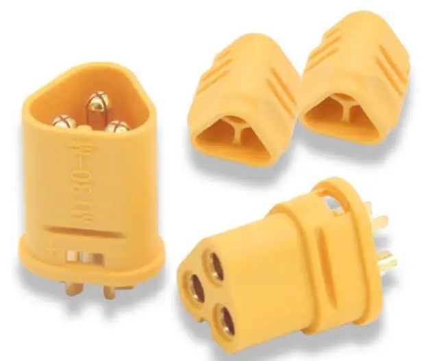 MT30 three phase three pole male and female connector for Drone remote control model Motor ESC