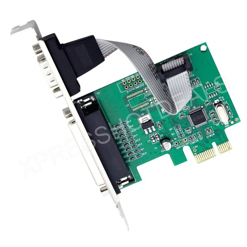 PCI-E PCI Express серийный com DB9 RS-232+ DB25 принтер LPT Порты и разъёмы адаптер
