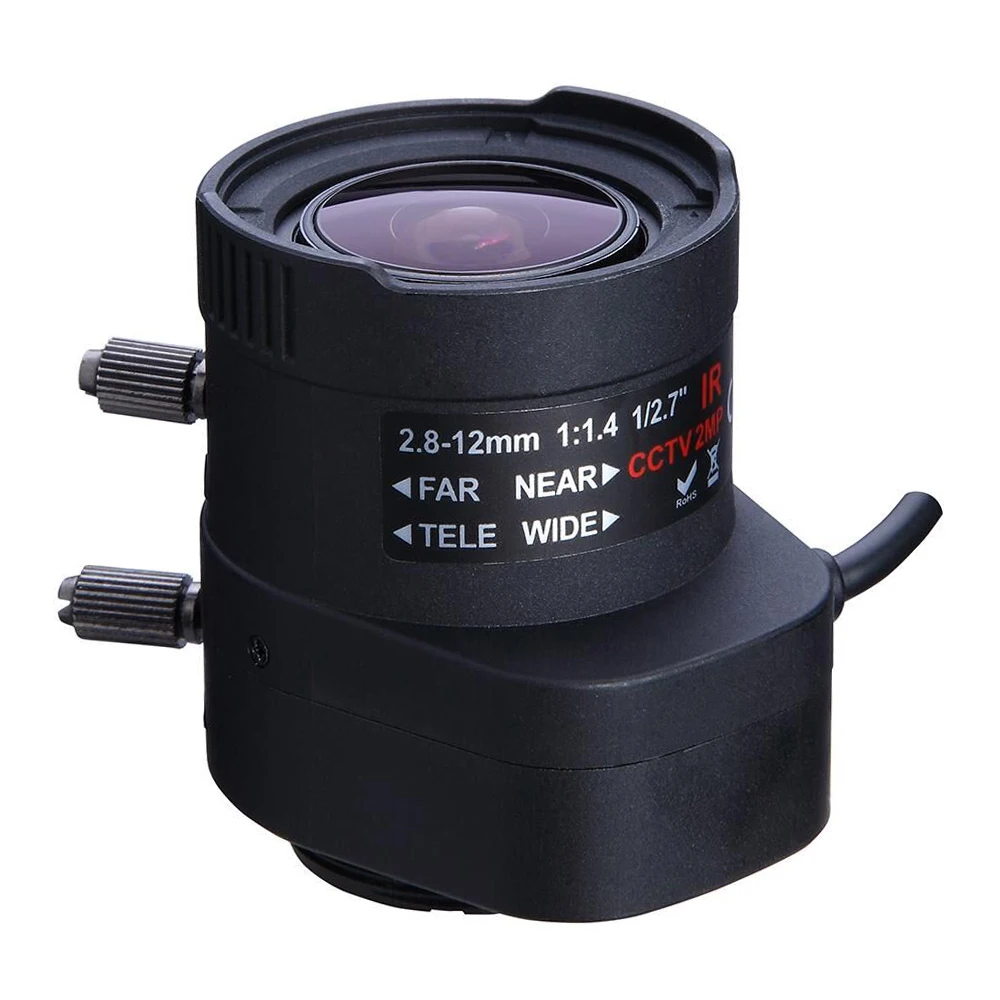 1/2. 7 &quot2 8-12 мм варифокальный объектив CCTV 2MP F1.4 DC Авто Ирис ручной зум CS крепление