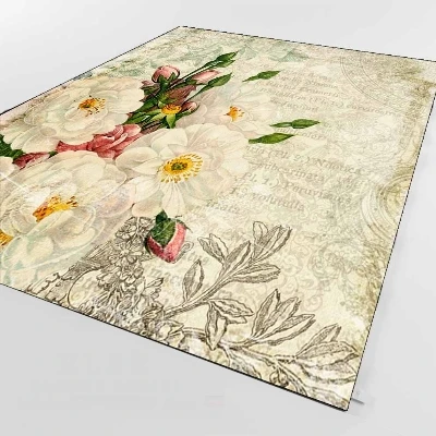 Else белый розовый ромашки цветы Цветочные Writen 3d принт нескользящие микрофибры гостиной декоративные современные моющиеся области коврик