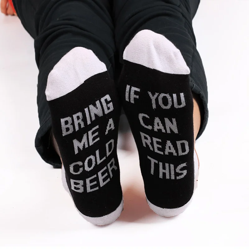 

Men Women Cotton Ankle Socks IF YOU CAN READ THIS Socks Male Femle Funny Socks Floor Slipper Socks Letter Printed Sokken