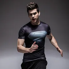 

Summer 3D Superman T Shirt Men Compression T-Shirt Short Sleeve Crossfit Superhero Marvel Male Tshirt Fitness Clothing Tops&Tees