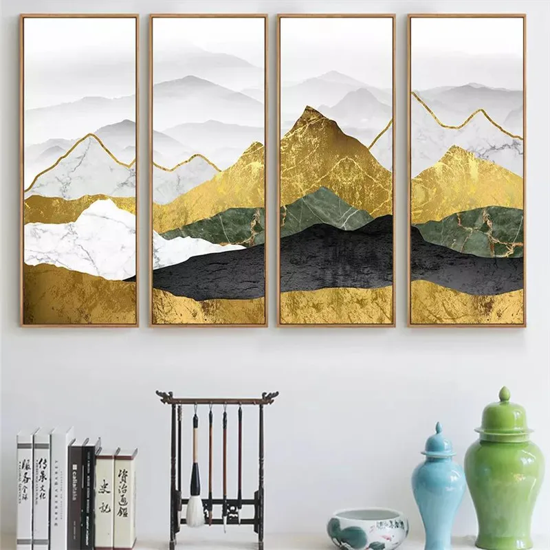 Abstract golden ink landscape art background wall professional production mural wholesale wallpaper mural poster photo wall Abstract golden ink landscape art background wall professional production mural wholesale wallpaper mural poster photo wall