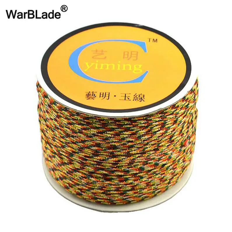 Jewelry Making Accessories 100M 0.8mm 1mm 1.5mm 2mm Cotton Cord Nylon Cord Thread String DIY Tassels Beading Braided Bracelet 