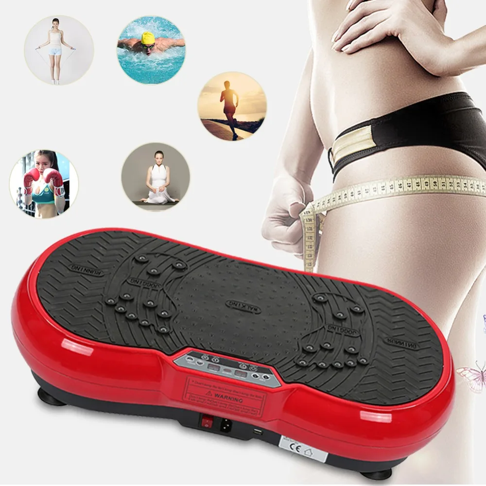

Strong-Toyers Fitness Vibration Plate Machine Body Vibration Platform Plate Machine Workout Trainer Weight Loss Kit HWC