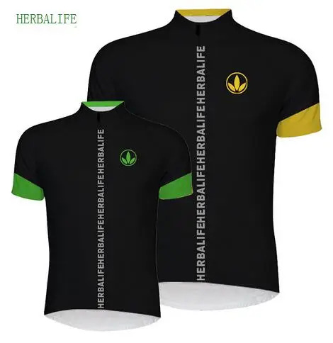 Новинка 2018 футболка для велоспорта Herbalife зеленый велосипедный Топ лучшего