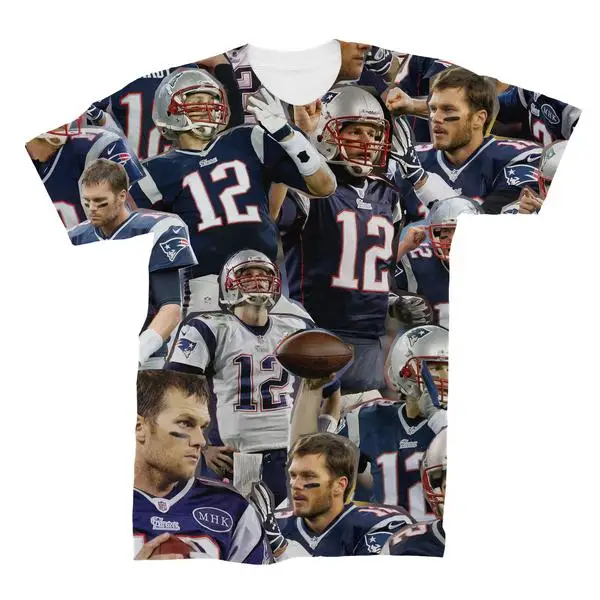 Том Брэди New Фото Коллаж Футболки Многие Лица Отпечатано 3D Майка|3d t shirt|t shirtt shirt 3d |