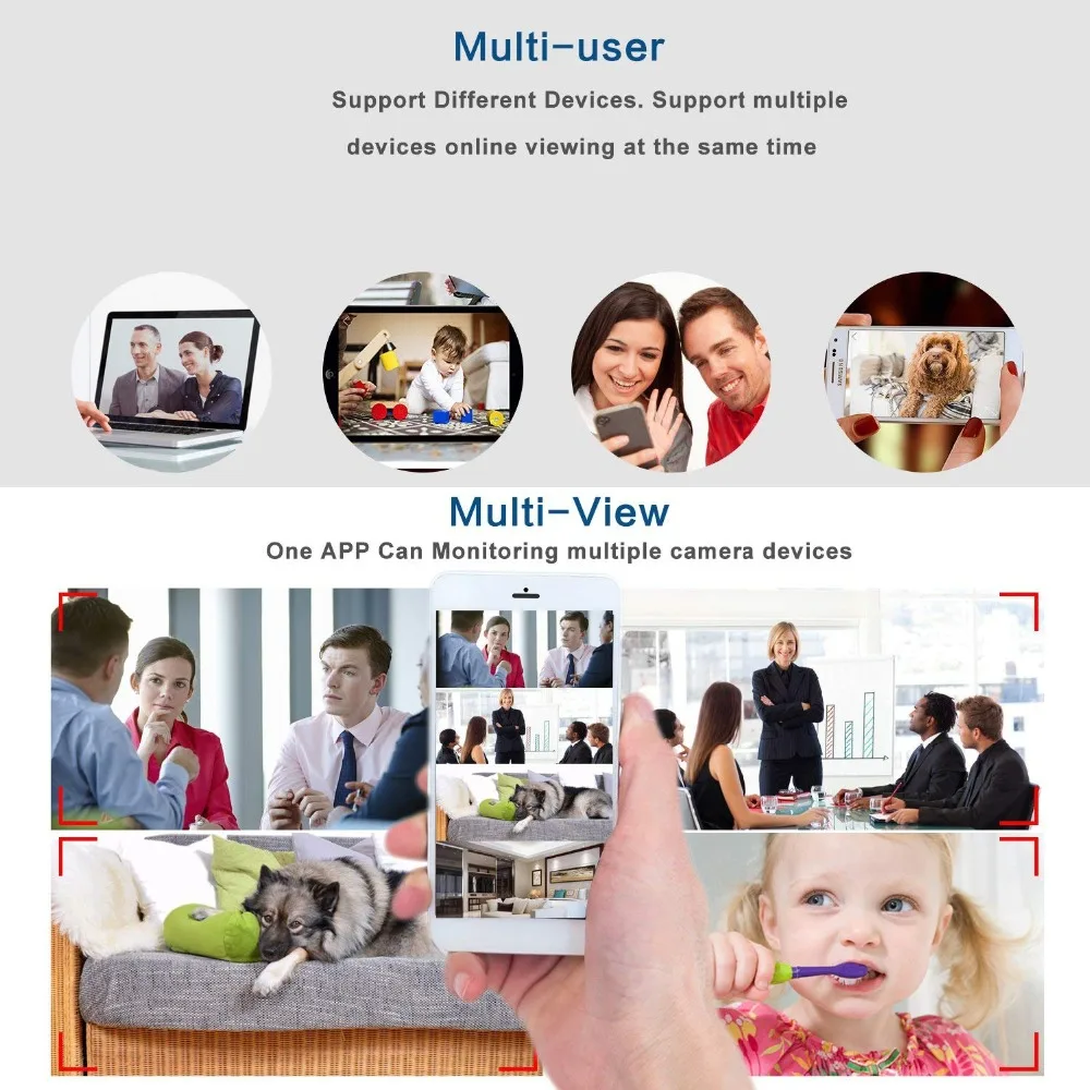 Мини камера видеонаблюдения 1080P HD Wi Fi с инфракрасным ночным видением|Камеры