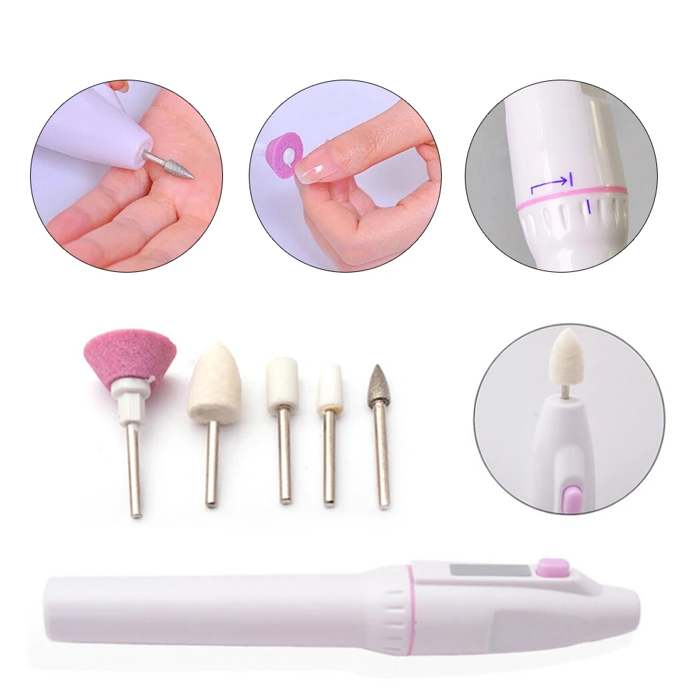 

Mini Electric Drill Apparatus for Manicure Gel Cuticle Remover Nail Milling Drill Bits Set Pedicure Machine Polishing Cutters
