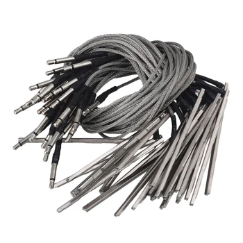 

Yibuy 60 Pieces Sensitive Piezo Saddle Transducer Bridge Pickup for Ukulele