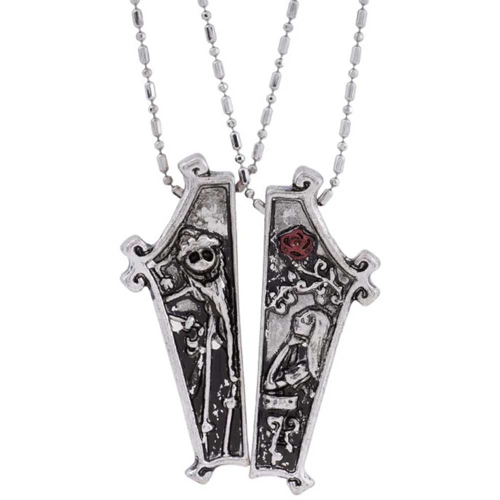 

1Pair Lover's Couple Necklaces Necklace Jack And Pendant Necklace Women Men Fashion Jewelry