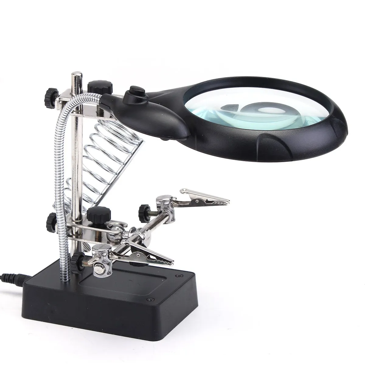 Buy 2.5X 7.5X 10X Soldering Magnifier Lens 5 LED Light