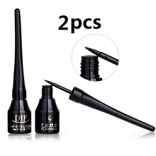 FLAMINGO 2 шт анти-цветущие длительный легко носить черный натуральный Безопасной Жидкости Подводка для глаз отслеживаемый способ доставки карандаш для глаз