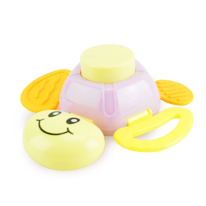 Cute Animals Baby Chewy Teething Toys Bell Ring Teether Toddlers Organic Infants Training Sensory Toothbrushes  (5)