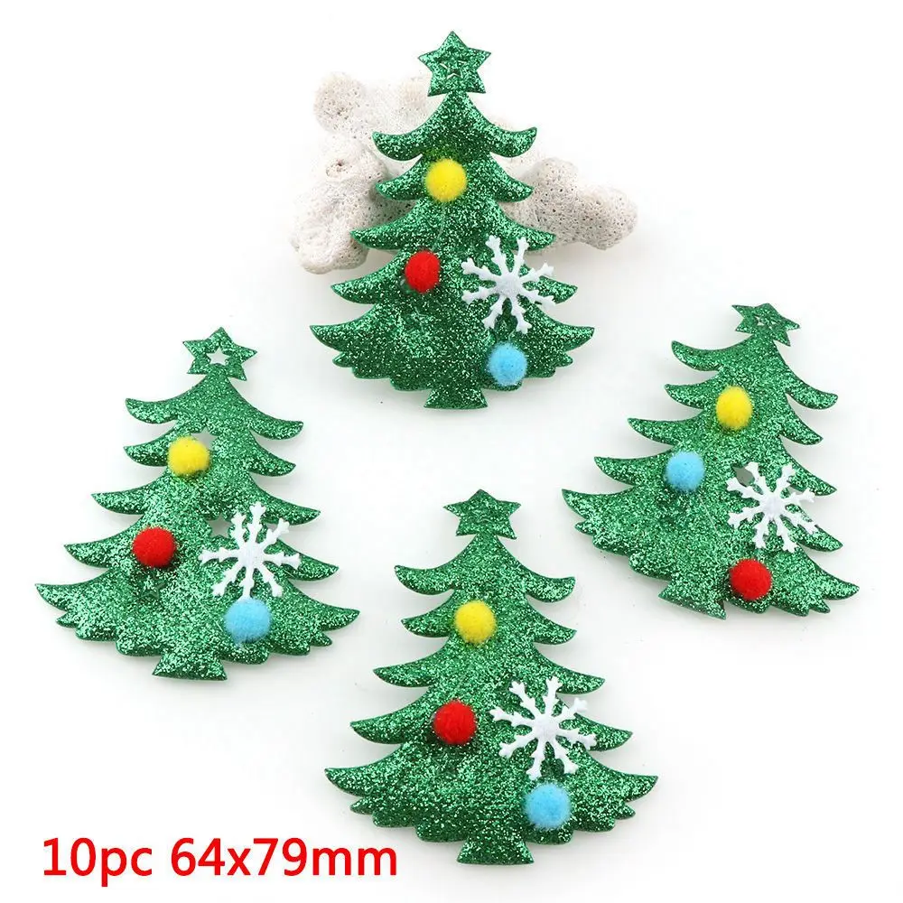 Non woven patches Felt Christmas Tree Patches Die Cut Appliques for DIY