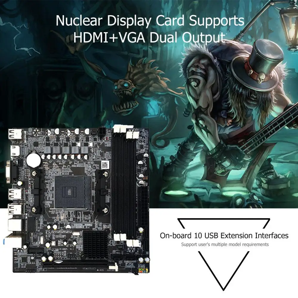  A55 A58 A88M2 A10 Mainboard For AMD PC Computer Desktop Motherboard A88 FM2/FM2+ CPU Interface DDR3