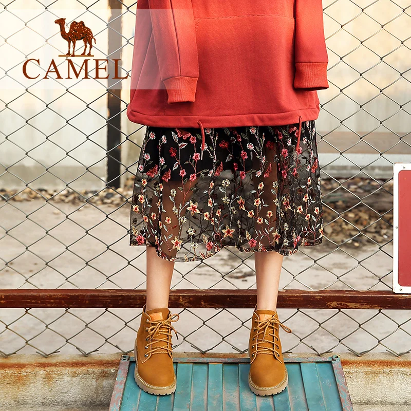 CAMEL/женские ботинки коллекция 2018 года зимние короткие в британском стиле