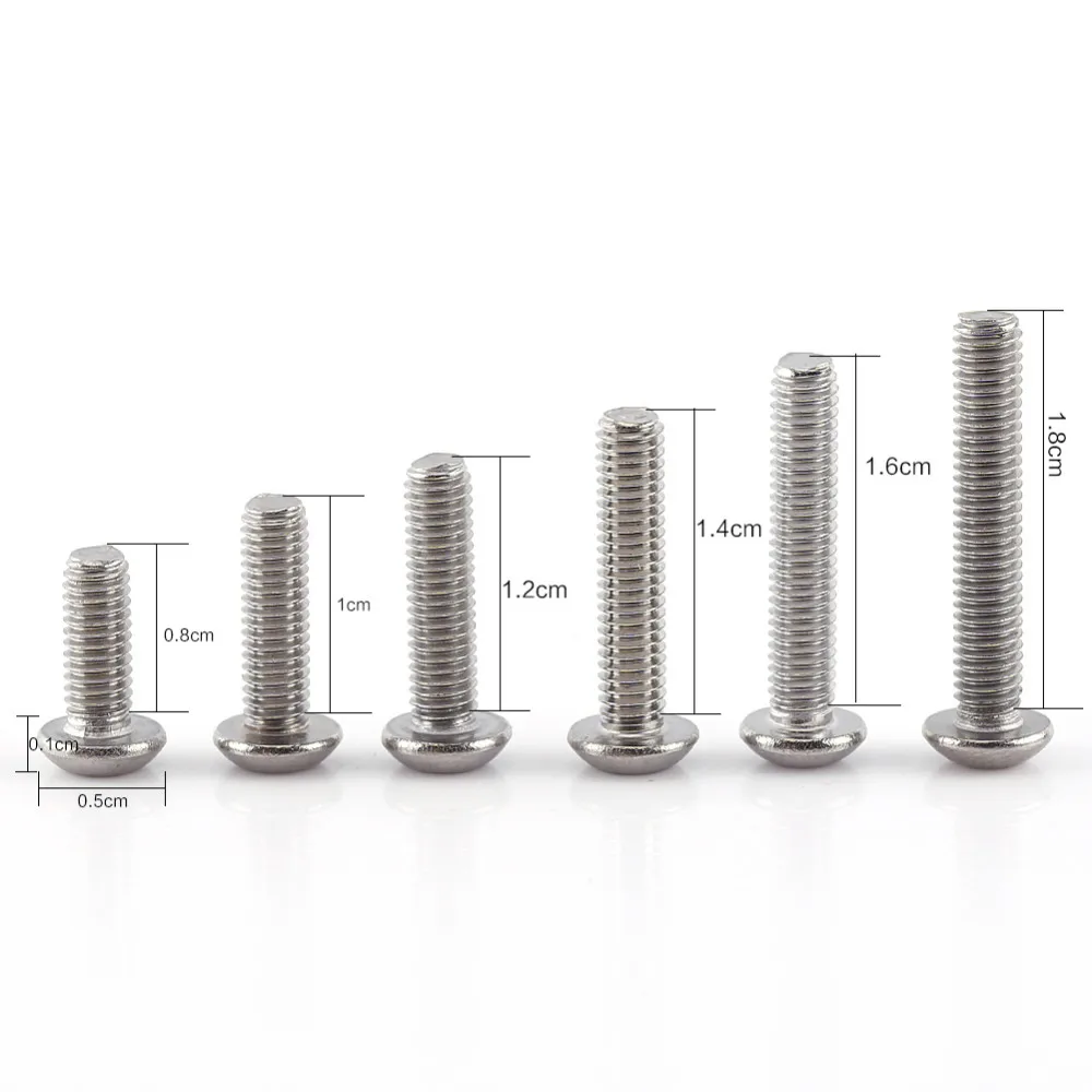 Высокое качество 300 шт. M3(3 мм) A2 SS шестигранные болты с шестигранными гайками винты шайба комплект