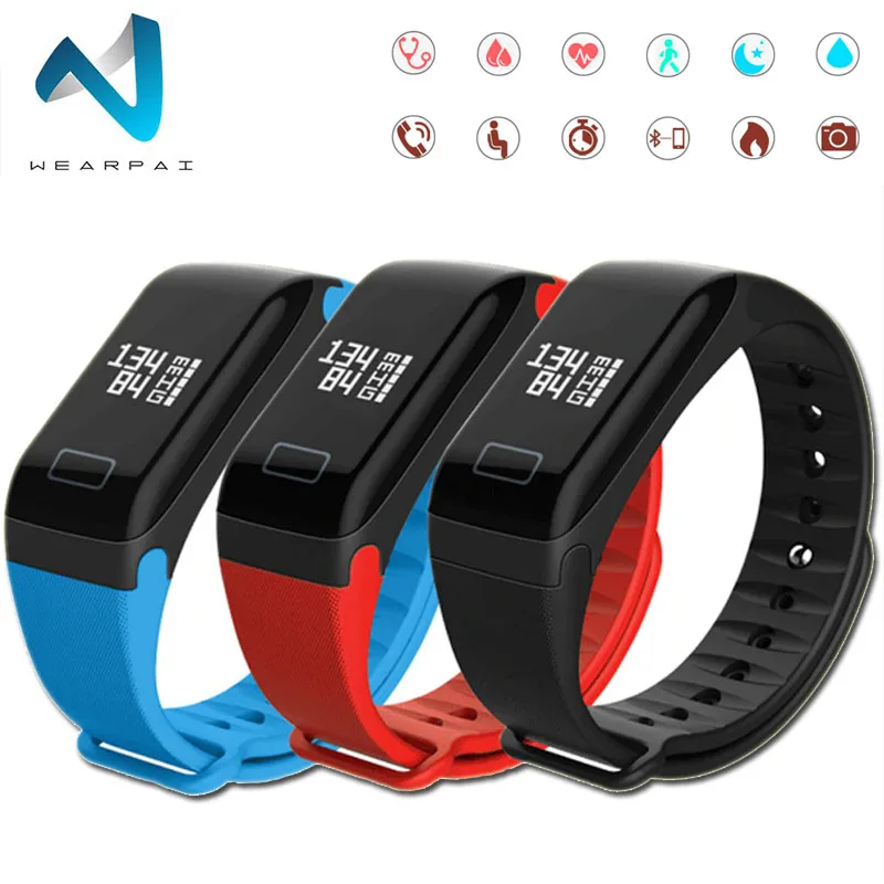 Wearpai fitnesstracker Часы heart rate кровяное давление водонепроницаемый IP67 часы