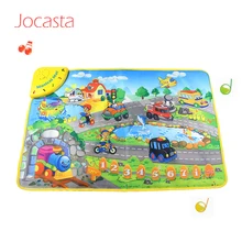 Jocasta 74x49,5 см детский музыкальный коврик для детских игр коврики для детей транспортные средства покрывало, плед электронный игрушечный музыкальный инструмент для детей>