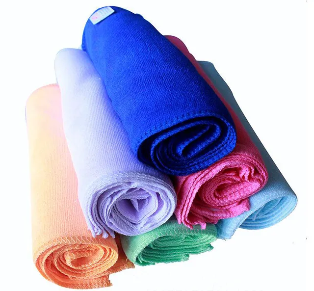 100pcs Square Soft Microfiber Towel Car Cleaning Wash Clean Cloth