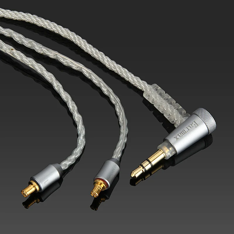 Earmax A2DC кабель для наушников 3,5 мм разъем для обновления аудио кабель посеребренный плетеный провод для ATH-LS400/LS300/LS200/LS70/50/E40/E50/70