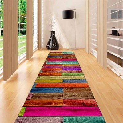 

Else Colourfull Trees Aging Vintage Wooden 3d Print Non Slip Microfiber Washable Long Runner Mat Floor Mat Rugs Hallway Carpets