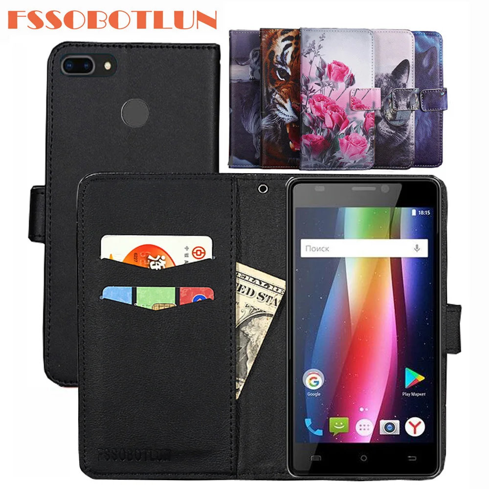 

FSSOBOTLUN For BQ BQ-5005L Intense Case PU Leather Retro Flip Cover Shell Magnetic Wallet Cases Kickstand Strap BQ 5005L