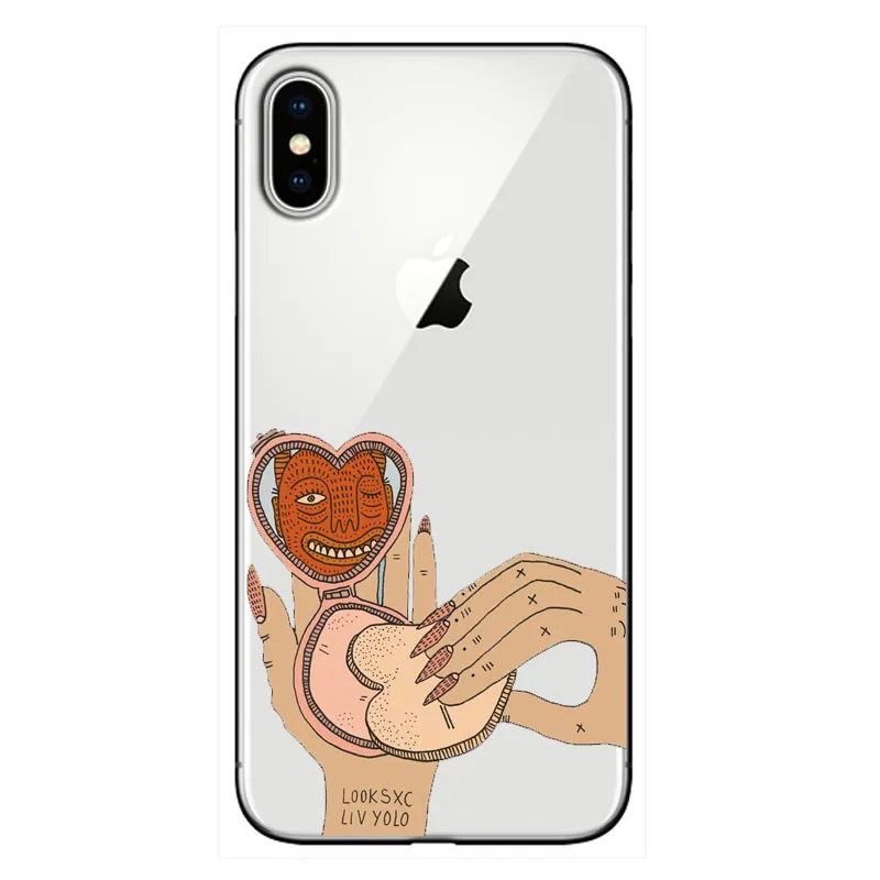 Мягкий чехол polly nor painting art из ТПУ для телефона iPhone 7plus 8 plus 11 11PRO MAX SE X XS TPU лучший