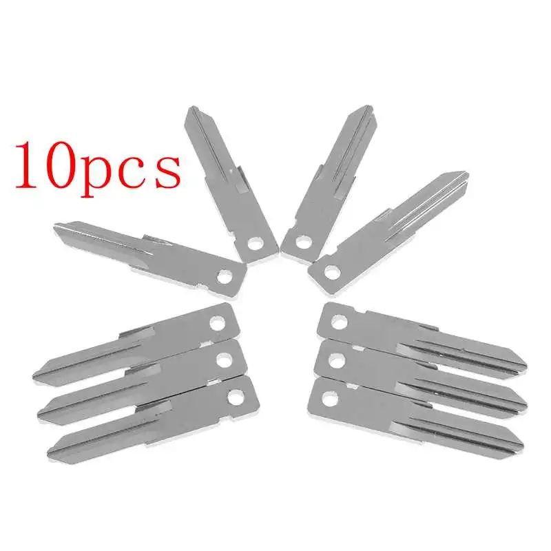 

10PCS Car VAC102 Uncut Key Blade For Renault Key Shell Blank Replacement Flip Folding Remote Key Blade Blank