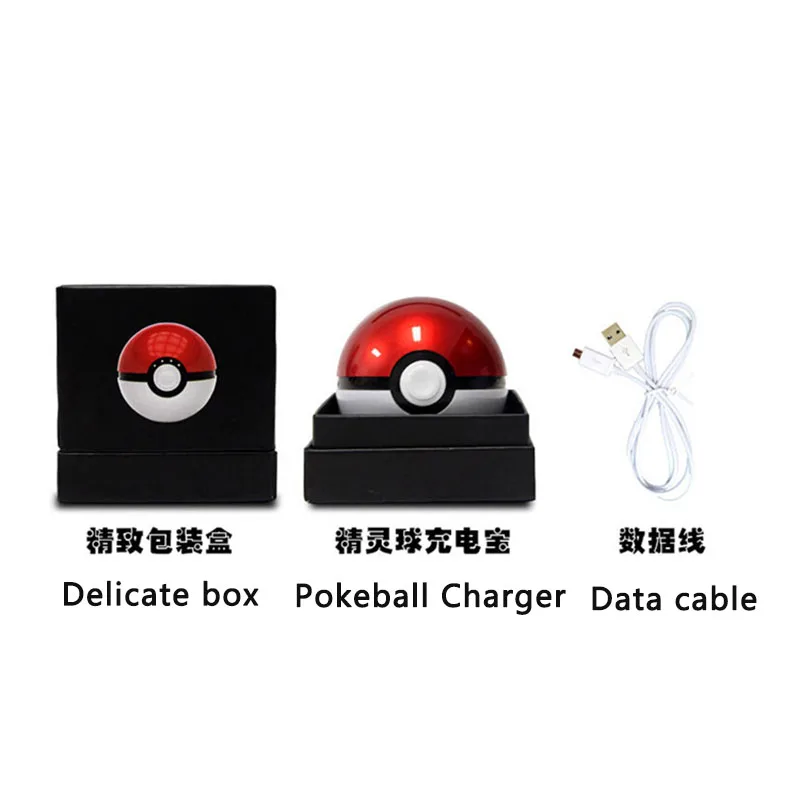 12000 мА/ч, Мощность power bank 5 V/2.1A Dual USB Выход Pokemons Go Pokeball заряда Портативный внешний Мощность банка для iphone11 pro max S10 S9