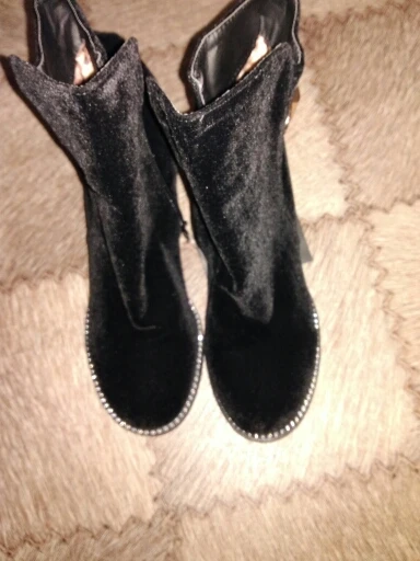 MORAZORA/Коллекция года; горячая распродажа; высококачественные флоковые ботильоны для женщин; сезон осень-зима; однотонные черные женские туфли на высоком каблуке с круглым носком