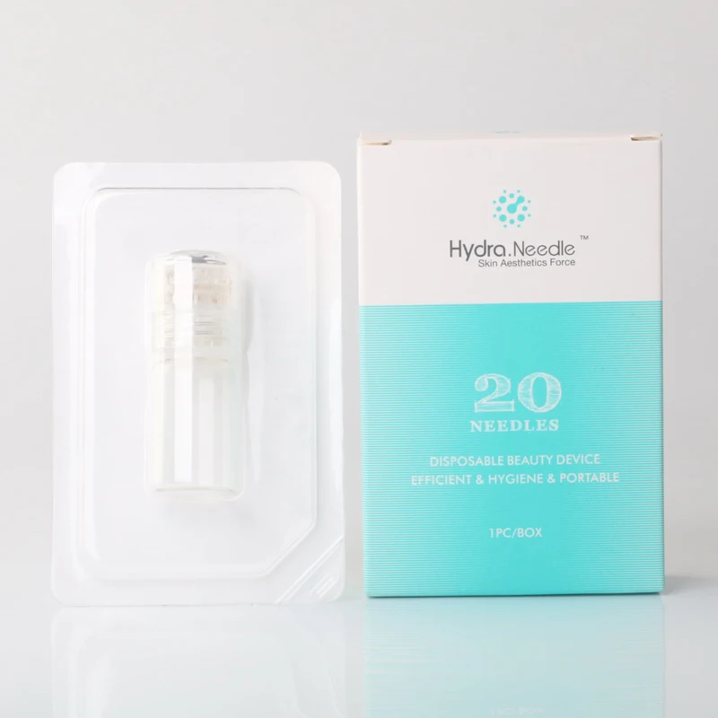 

Hydra Roller Titanium needle Gold Tips MezoRoller Bottle for Hyaluronic Acid Skin care Essence in stock
