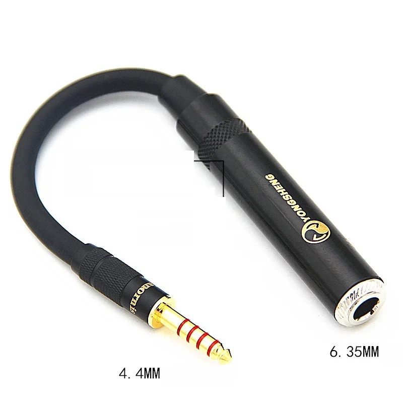 HIFI 4 4MM Balanced Headphone Adapter Audio Cable 4 4 to 3 5mm 2 5mm 6 35mm XLR 4 Pin Male to Female Angle