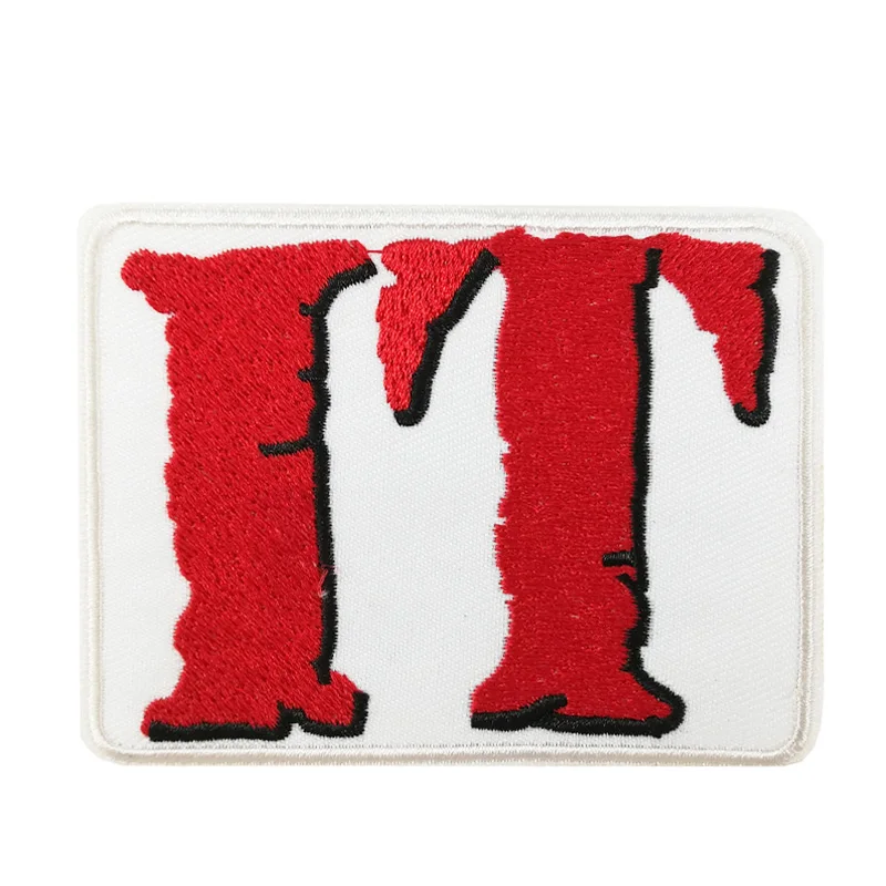 

We All Float Down Here Embroidered Iron On Horror Punk Patch pennywise it halloween costume cosplay