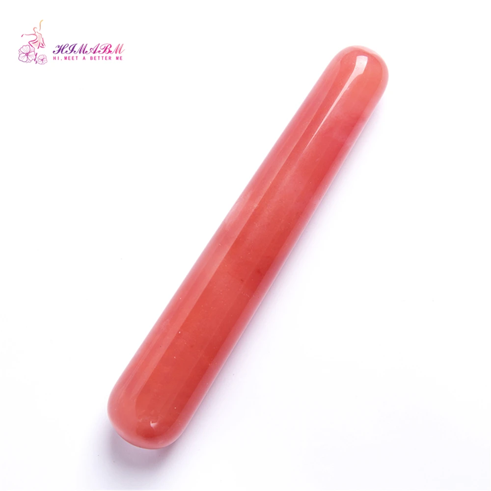 HIMABM Watermelon Crystal Massage Wand Reflexology Massage Crystal Energy Healing HIMABM Watermelon Crystal Massage Wand Reflexology Massage Crystal Energy Healing