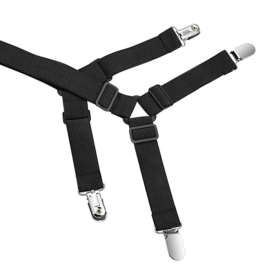 

Bed Sheet Fasteners,2 PCS Adjustable Crisscross Fitted Sheet Band Straps Grippers Suspenders for Bed Sheets,Mattress Covers