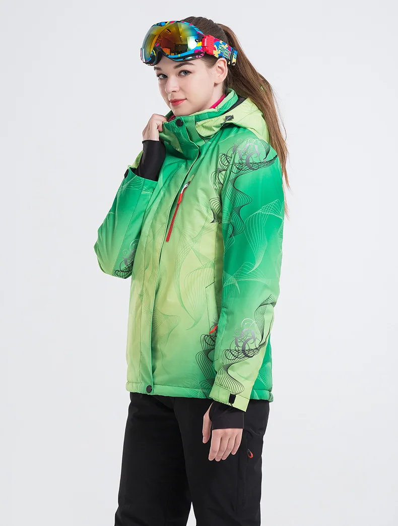 LANLAKA العلامة التجارية النساء سترة تزلج الشتاء سترة الرياضة في الهواء الطلق ارتداء التزلج على الجليد ركوب يندبروف ماء الملابس الإناث جديد